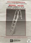 Confer 6100 Adjustable 42"-54" Heavy Duty Inpool Ladder. Fixed Price $70.00.