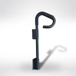 Puri Tech 2" Black Portable Skirt Mount Spa Handrail With Safety Foam Rust Free. Fixed Price $63.92.
