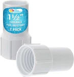 1-1/2" Pool Hose Cuff, Pack Swimming Replacement For Spiral-wound. Fixed Price $12.76.