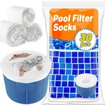 30PACKS Pool Skimmer Socks Filter Replacement Savers For Basket Swimming Us. Fixed Price $11.02.