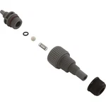 Injection Fitting, Blue-white, 1/2" & 1/4"MPT, 3/8"OD Tube, 6PSI. Fixed Price $65.40.