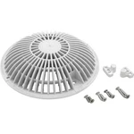 Main Drain Grate, Retro 8" Round, Moflow, W/hardware, White. Fixed Price $33.80.