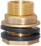 Joywayus 1/2" Female 3/4" Soild Brass Water Tank Connector Theaded Bulkhead. Fixed Price $17.95.