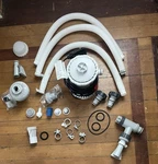 Above Ground Pool Filter Pump W/ Accessories Polygroup RX600 For Parts Read. Fixed Price $35.00.