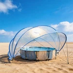 16/18FT Retractable Above-ground Pool Dome All Weather Cover Uv Dirt Heat Retain. Fixed Price $365.99.