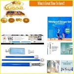 Battery-free Pool Vacuum Cleaner Set 3 Attachments Lightweight Portable Blue. Fixed Price $119.96.