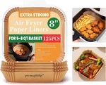 Air Fryer Liners, 125 Pcs Disposable For Home Bakers, 8 Inch No. Fixed Price $20.99.