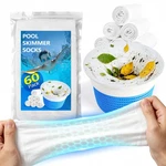 Bluswim 60 Pack Pool Skimmer Socks, Ultra Fine Mesh For White. Fixed Price $34.22.