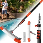 Pool Brush With Pole, 18" Heavy Duty Swimming 4-16FT Alumin. Fixed Price $94.22.