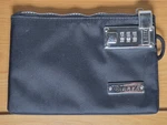 Vaultz Locking Accessory Pouch Black Security Storage Bag For Cash Tech Medicine. Fixed Price $25.00.