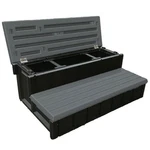 Confer Plastics Leisure Accents Outdoor Spa Hot Tub Storage Steps, Deep Gray. Fixed Price $199.99.