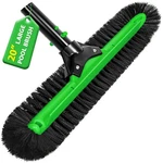 Kgc 20" Wide Pool Brush Head, Heavy Duty Scrub With Inch, Green. Fixed Price $33.49.
