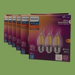 Phillips 60W Dimmable Soft White Led BA11 Replacement Light (18 Bulbs) Jj. Fixed Price $80.00.