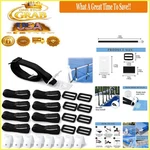 8-PACK Pool Cover Strap Kit With Hook & Loop Fasteners For 10-24FT In-ground .... Fixed Price $18.10.