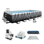 Intex Rectangular Ultra Xtr Frame Swimming Pool W/ Pump & Robot Vacuum Cleaner. Fixed Price $1799.98.
