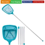 Swimming Pool 5 Foot Leaf Skimmer Net With 4 Aluminum Pole Sections - 6" Deep.... Fixed Price $20.65.