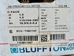 New 1.5 Hp Single Speed Usa Bluffton B1319 Replacement Swimming Pool Pump Motor. Fixed Price $124.99.