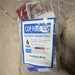 Impresa Cup Holders For Above-ground Pools 6 Pack Uv Resistant Red Blue White. Fixed Price $11.99.