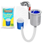 Romivo Above Ground Pool Skimmer With 10-PACK Socks, Pack, Gray. Fixed Price $48.59.