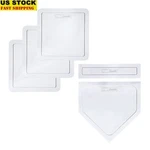 Baseball Plate Set Rubber Throw Down Bases Softball Kickball Game New. Fixed Price $31.47.