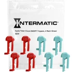 Intermatic Cycle Timer Clock On/off Plastic Switch Trippers 2 Pack, Green,red. Fixed Price $9.16.