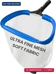 Poolvio 14" Skimmer Net - Heavy Duty Leaf With Aluminum Frame Diam. Fixed Price $31.23.