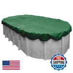 Robelle 18 X 33 Ft Optimum Green Winter Oval Cover For Above Ground Pools. Fixed Price $46.71.