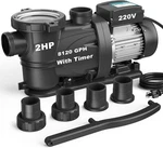 High Flow Self-priming Pool Pump For In/above Ground Dark Grey. Fixed Price $380.99.