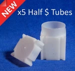 5 Square Coin Tubes For Us Half Dollar Kennedy Liberty 1/2 $ 32.10MM Archival. Fixed Price $9.89.