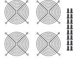 4PCS Fan Grill Guard With Screws (black 120MM). Fixed Price $8.74.