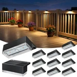 Solar Deck Lights 12 Pack, 3 Color Modes Soft Warm/natural/cool Glow, IP65 Wa.... Fixed Price $60.26.