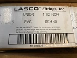 (5 Pack) Genuine Lasco 457-015, Sch 40 Pvc, 1.5" Slip X Unions. Fixed Price $34.99.