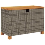 Garden Storage Box - Poly Rattan & Acacia Wood Multiple Sizes Vidaxl. Fixed Price $106.99.