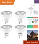Energy-efficient 12V MR16 Led Bulbs 4 Pack Of Shatter Resistant Spotlights. Fixed Price $15.99.