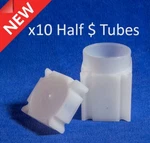 Square Coin Safe Tubes For Us Half Silver Kennedy Liberty Dollars 32.10MM New. Fixed Price $12.82.