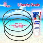 R0338900 Trap Lid O-ring With PTK-232 By Pooltek Usa For Jandy 3-PACK+LUBE. Fixed Price $26.11.