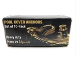 Silginnes Pool Cover Anchors Concrete And Pavers Deck 10 Pack - Fits 3/4 Hole. Fixed Price $20.00.