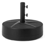 Patio Round Umbrella Base W/2 Adjustable Knobs & 3 Adapters Outdoor For Poolside. Fixed Price $32.99.