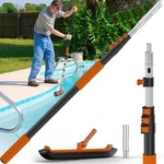Buyplus 16FT Telescoping Pool Pole With Brush, Heavy Duty Reinforced Aluminum.... Fixed Price $89.52.