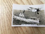Hms Eagle Aircraft Carrier S1696 Art Deco Small Photo On Trade Card 7/5CM. Fixed Price $20.43.