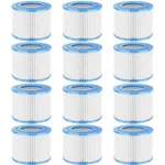 For Bestway Saluspa Vi Pool Filter Cartridge 1/12 Pack Inflatable Hot Tub. Fixed Price $39.63.