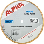 Alpha Vetro Glass Diamond Blade 10" Arbor 5/8" WG1000. Fixed Price $91.94.