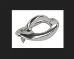 Rope Eye, Pack, Perma Cast, 2" Coping Mount, Oval : PI-70. Fixed Price $12.00.