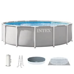 Intex Prism Frame 14FT 42IN Premium Above Ground Pool Set With Filter Pump. Fixed Price $399.99.