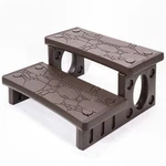 Xtremepowerus Multi Purpose 2-STEP Spa Hot Tub Pool Rv Campers Deck Steps, Mocha. Fixed Price $69.95.