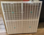 Aquastar 24IN X Frame With 12IN Drain Covers White 24101. Fixed Price $350.00.