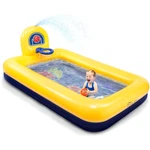 Evajoy Inflatable Kiddie Pool, 90" Kids Basketball Summer Water Party Kit. Fixed Price $45.56.