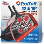 Protuff Silt & Leaf Rake Bundle Unlimited Free Replacements 2ITEMS 19 Inch Medi. Fixed Price $102.71.