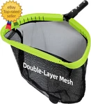 Pool Net,professional Swimming Leaf Skimmer Nets For Cleaning With Double-l. Fixed Price $35.04.