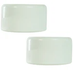 Pool Central Set Of Smooth White Swimming Ladder Bumper Cap Plugs 2.25IN. Fixed Price $11.49.